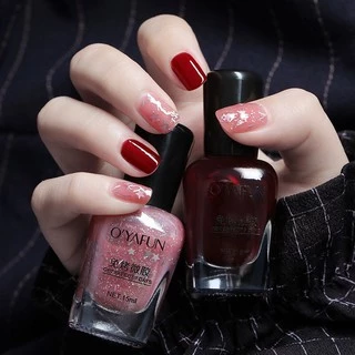 O'YAFUN สีทาเล็บ น้ำยาทาเล็บกึ่งเจล ไม่ต้องอบ สีสันสวยงาม แฟชั่น ขนาด 15 ml.