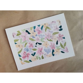 Watercolor Floral Painting ภาพวาดสีน้ำดอกไม้