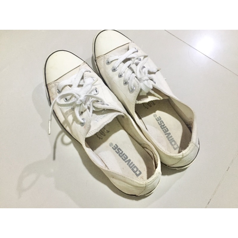 ส่งต่อ รองเท้าคอนเวิร์ส Converse Allstar แท้สีขาวเบอร์7