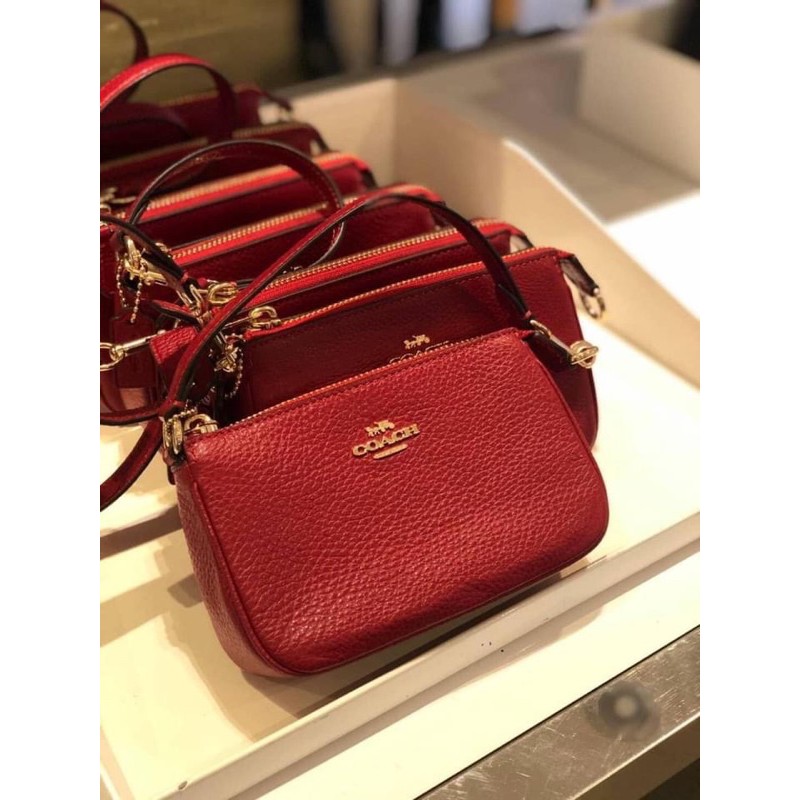 กระเป๋าแท้ Coach mini สีแดง