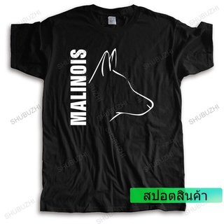 ROUND คอลูกเรือเสื้อยืดแขนสั้นลําลอง คอกลม ผ้าฝ้าย พิมพ์ลาย Silly Dog Belgian Malinois แฟชั่นฤดูร้อน สําหรับผู้ชาย และคู