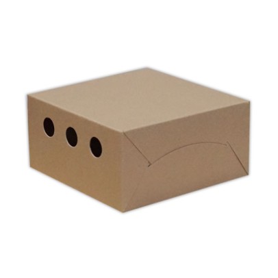 กล่องอาหารว่างเล็ก กล่องSnackBox กล่องจัดเบรก เจาะรูข้าง ขนาด 12.5 x 12.5 x 6.5 cm. (100ชิ้น/แพ็ค)_INH108