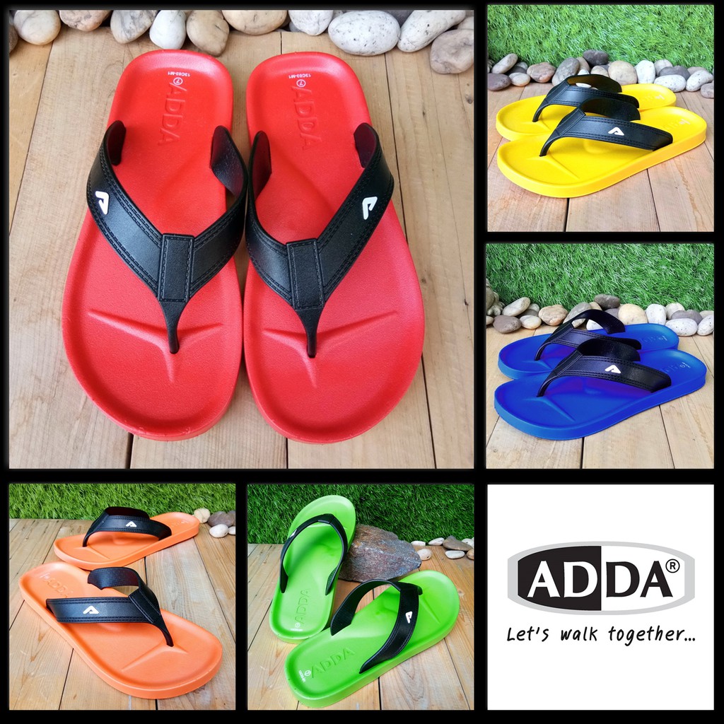 รองเท้าแตะแบบสวมผู้ชาย รองเท้าแตะผู้ชาย หูหนีบ adda 13C03