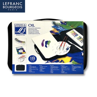 Lefrance(เลอฟรัง) ชุดสีน้ำมัน louvre oil zip wallet 18 สี พร้อมกระเป๋าซฺิปและอุปกรณ์ #002288