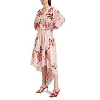 Angelys Balek ชุด Kaftan ยาว Pink Floral Print Long Kaftan รุ่น SS20DR00300103 สีชมพู