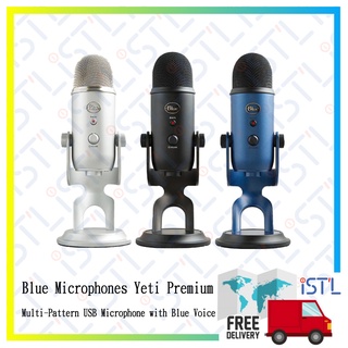 Blue Microphones Yeti Premium Multi-Pattern USB Microphone with Blue Voice