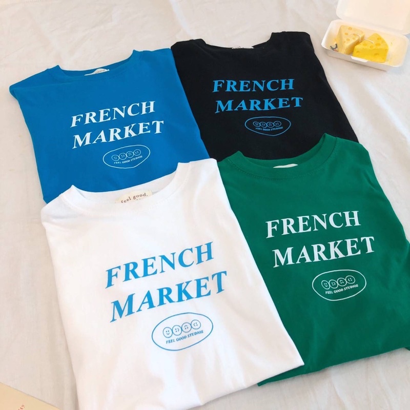 Sugarbeetshop | FRENCH MARKET เสื้อโอเวอร์ไซต์ oversize เสื้อยืดผ้า cotton