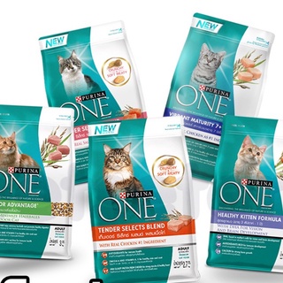 Purina One (เพียวริน่า วัน) มีสูตรให้เลือก เพียวริน่าวัน อาหารแมว แบบแห้ง Kitten Salmon Indoor Tender Salmon 400g