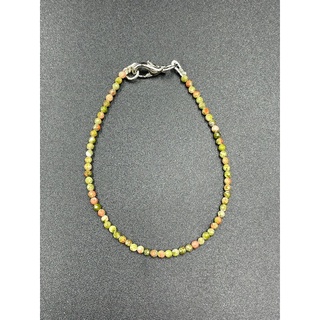 unakite  2mm bracelet สร้อยข้อมืออูนาไคต์