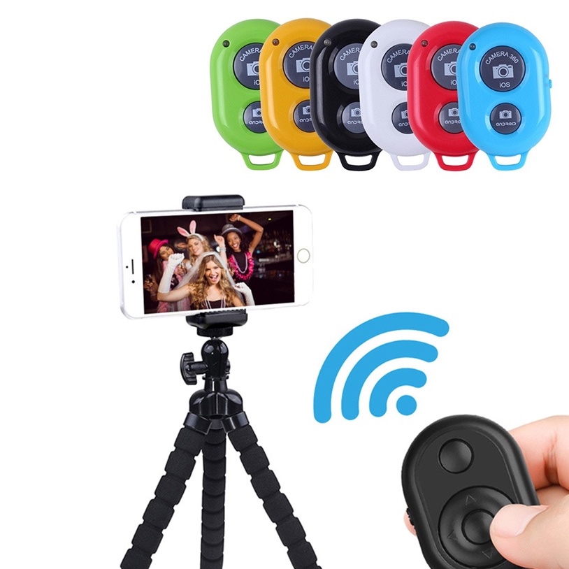 รีโมทถ่ายรูป รีโมทบลูทูธ รีโมทถ่ายรูปไร้สาย แถมถ่าน น้ำหนักเบา พกพาได้สะดวก ใช้งานง่าย