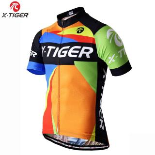 X-TIGER เสื้อปั่นจักรยานเสือภูเขา ผ้าโพลีเอสเตอร์100% สำหรับผู้ชาย