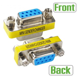 อะแดปเตอร์ คอนเนคเตอร์ DB9 หัว เมีย-เมีย 1PCs DB9 Female to Female Adapter Gender Changer Serial RS232 Coupler