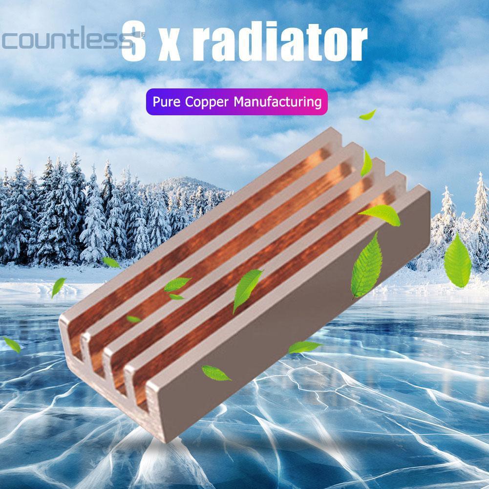 Cou Laptop RAM Memory Chip Cooler Radiator 8X Adhesive Sticker Copper ...