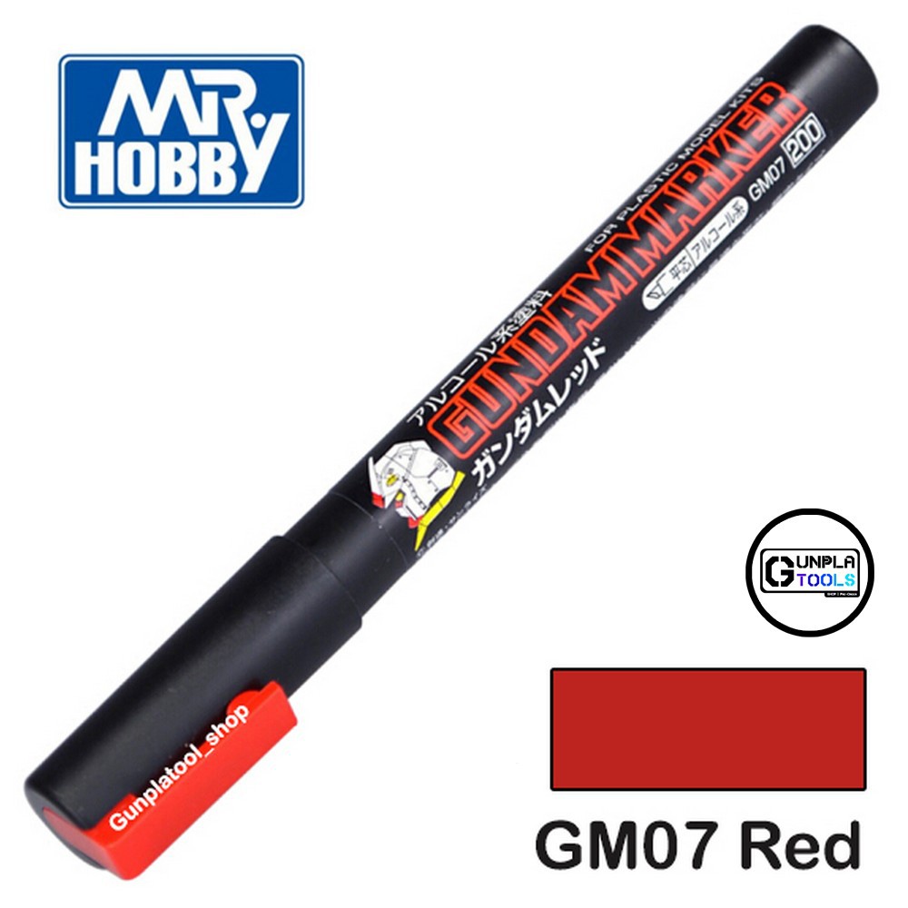 [ MR.HOBBY ] Gundam Marker GM07 Red กันดั้มมาร์คเกอร์ ปากกาทาสี สีแดง
