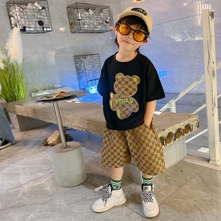 [Baile Little Forest] เสื้อแขนสั้น แฟชั่นฤดูร้อน สําหรับเด็กผู้ชาย 2022