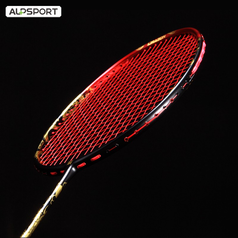 ALP QY 4U Max 35Lbs Golden Dragon 100 Full Carbon Fiber Badminton ...