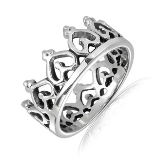 MachuSilver แหวนเงินแท้ 925 Sterling Silver แหวนมงกุฎ เสริมโชค พร้อมถุงกำมะหยี่