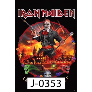 โปสเตอร์วงดนตรี วินเทจ Iron Maiden