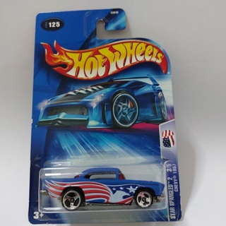 รถเหล็ก Hotwheels CHEVY 1957 STAR SPANGLED 2 (ib26)