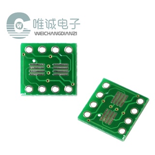 ((แพ็กละ 20 ชิ้น) อะแดปเตอร์บอร์ด PCB 8pin ไร้สารตะกั่ว สําหรับ msop tssop soic sop8 to dip8