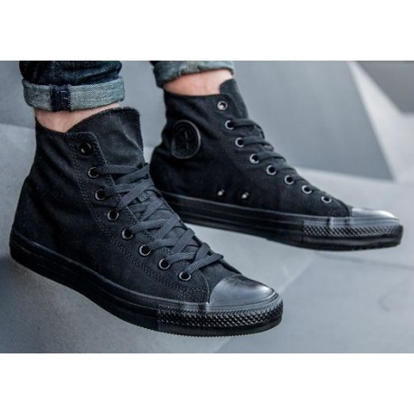 รองเท้าผ้าใบ Converse All Star หุ้มข้อ - Converse Trible Black