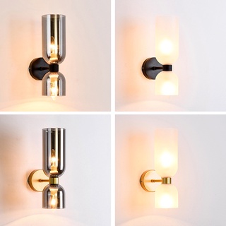 โคมไฟ LED E14 หรูหรา สไตล์นอร์ดิก สําหรับติดตกแต่งผนังห้องนอน ข้างเตียง บันได