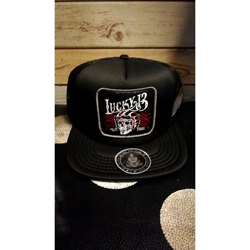 HAT TRCKERหมวกตาข่ายพร้อมส่งLucky13