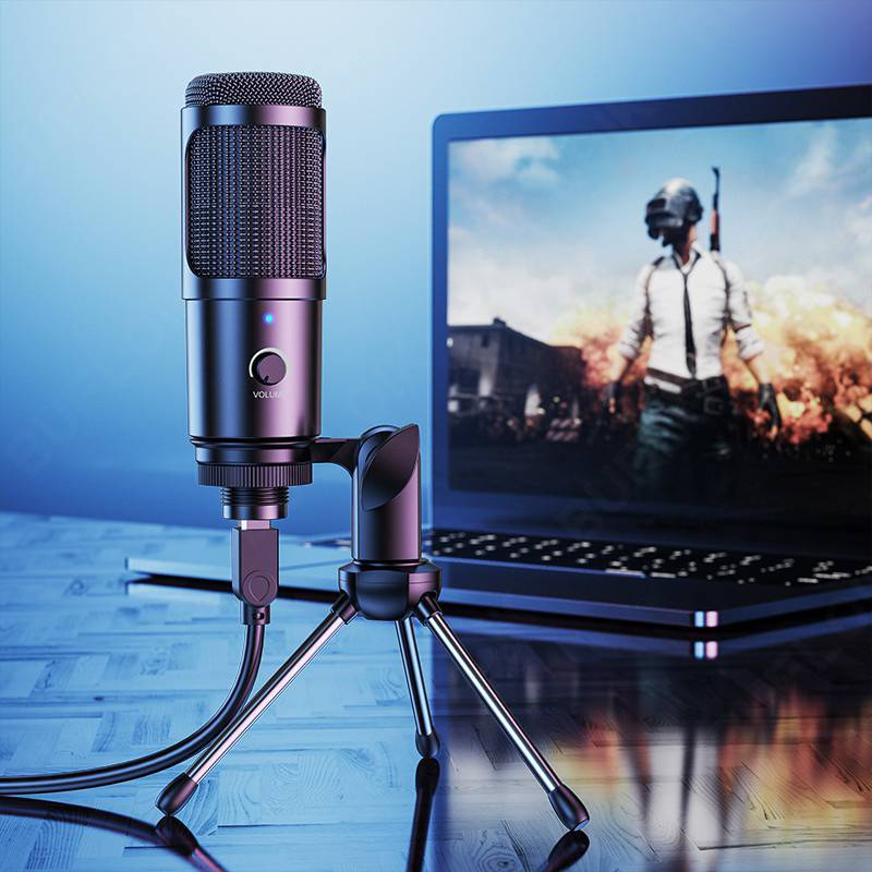 USB Microphone Kit With Tripod Stand Streaming Podcast PC Condenser ...