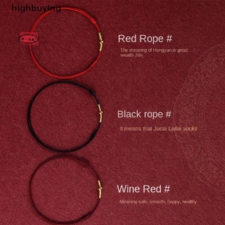 [highbuying] แฟชั่น สร้อยข้อมือ แฮนด์เมด เชือกสีแดง กําไลนํา…