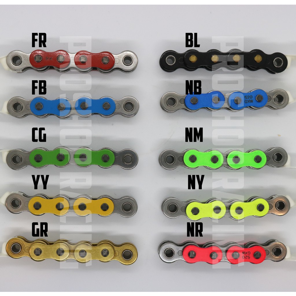 โซ่ RK 520 ยาว 120 ข้อ O-Ring มี 5 สี - Proshop_racing - ThaiPick