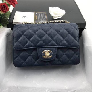 CHANEL CLASSIC 20 cm หนังแท้ อุปกรณ์กล่องครบ