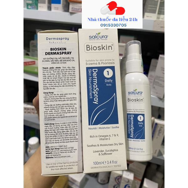 Bioskin Dermaspray 100ml Skin Spray - Dermatology Pharmacy 24h