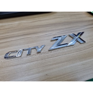 โลโก้ตัวอักษร ฮอนด้า ซิตี้ เซ้ดเอ็ก ติดด้านหลัง hONDA  City ZX logo letter for rear