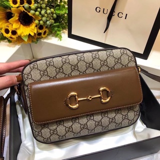 🔥🔥ส่งฟรี🔥🔥 Gucci Horsebit 1955 small shoulder bag Original