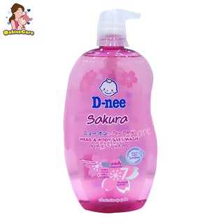 BabiesCare D-nee Sakura Head &amp; Body Baby Wash สบู่เหลวสำหรับอาบและสระ 800 ml.