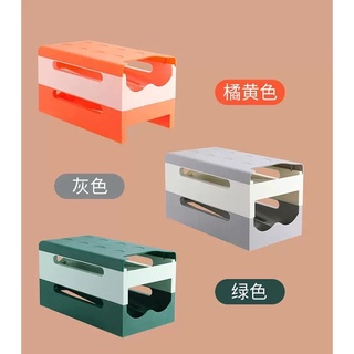 Egg storage box 2 layers slide กล่องเก็บไข่สไลด์ 2 ชั้นเก็บ