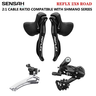 Sensah groupset REFLEX ก้านเบรก 2x8 ความเร็ว สําหรับตีนผีจักรยาน Sora Tiagra Claris sen