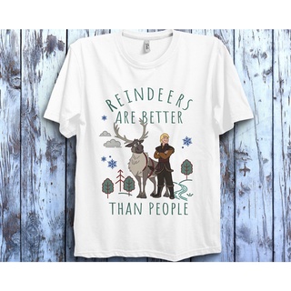 เสื้อผ้าผชDisney เสื้อยืด พิมพ์ลายดิสนีย์ Frozen Show and Sv สําหรับเด็กS-5XL