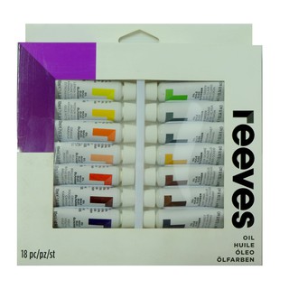 สีน้ำมันชุด 12/18 สี 10ml ตรา Reeves Oil Colours Set