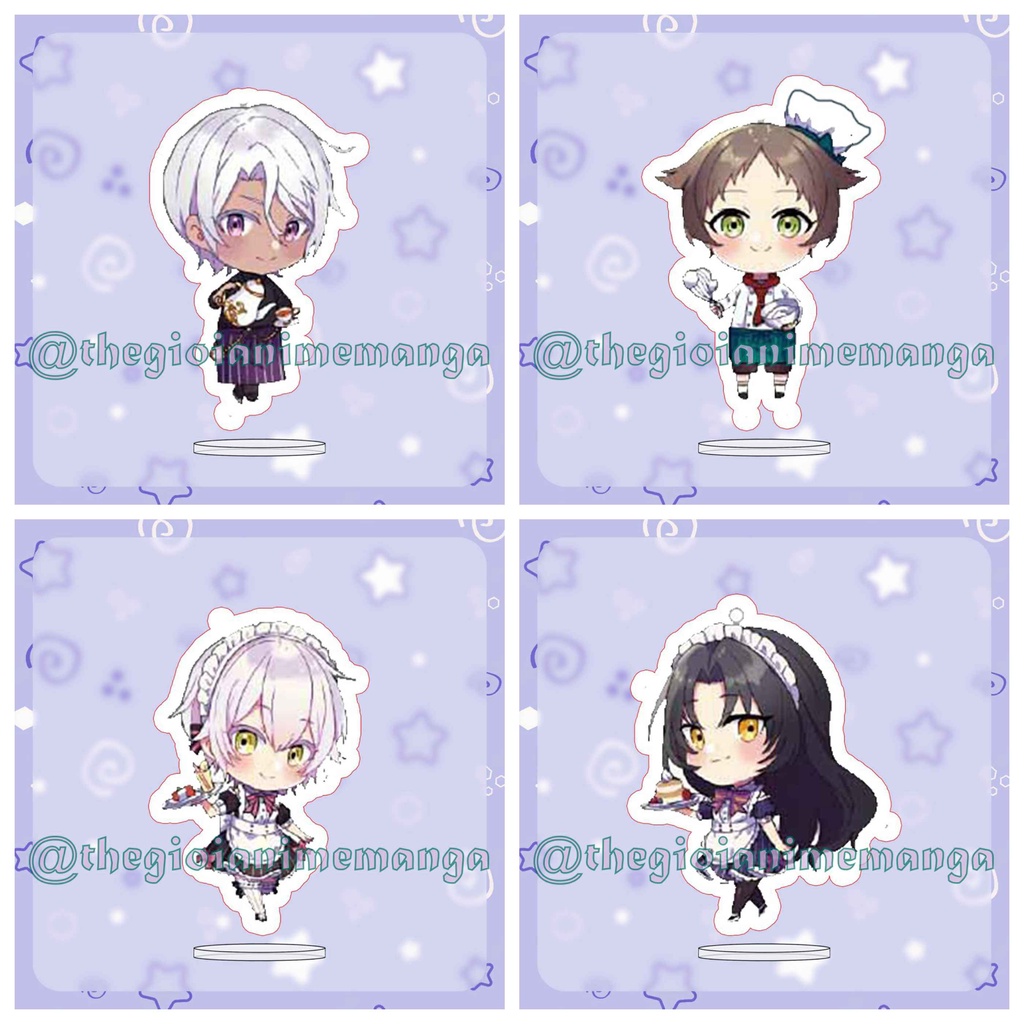 ฟรีพวงกุญแจ (MINI 3cm) WANISA MEMOIRS Standee โมเดลอนิเมะ chibi micha บนจอแสดงผล