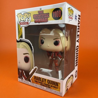 กล่องบุบ Funko POP Harley Quinn with Body Suit 1108 The Suicide Squad (2021)