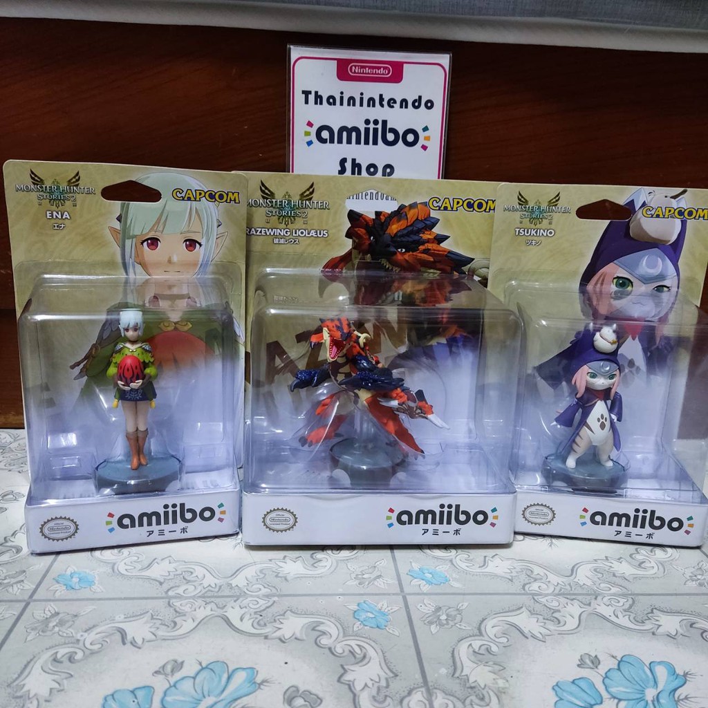 (ใช้โค้ดคุ้มได้) amiibo Monster Hunter Stories 2 Wings of Ruin (Ena + RazeWing + Tsukino)