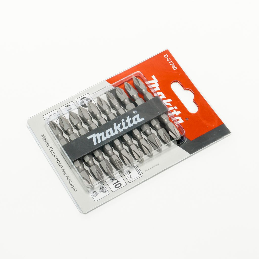 MAKITA ดอกไขควง +2X65(10ดอก/1PAC) D-33679 / D-34833 ดอกไขควง+2X110MM10ดอก/ชุด