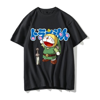 [มีสินค้า] [ค่ส่งฟร] ｛Cod｝เสื้อยืดคอกลมแขนสั้นผู้ชายผ้าฝ้าย 100% Doraemon X The Legend of Zelda -Link พิมพ์ลายการ์ตูน
เ