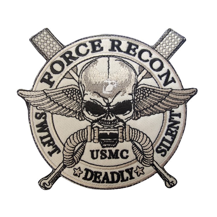 USMC สหรัฐอเมริกา Marine Corps ยุทธวิธีทหาร Badge เย็บปักถักร้อย Patch ทหาร Armband กระเป๋ากลางแจ้ง 