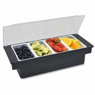 กล่องใส่เครื่องปรุงอาหาร 4 ช่องเล็ก Small Condiment holder with 4