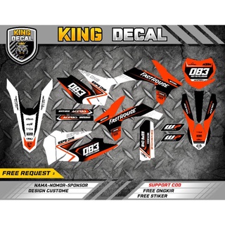 สติกเกอร์ KTM 250 2017 DECAL STICKER KTM 250 2017 DECAL STICKER KTM 250 แบบเต็มตัว ปรับแต่งได้