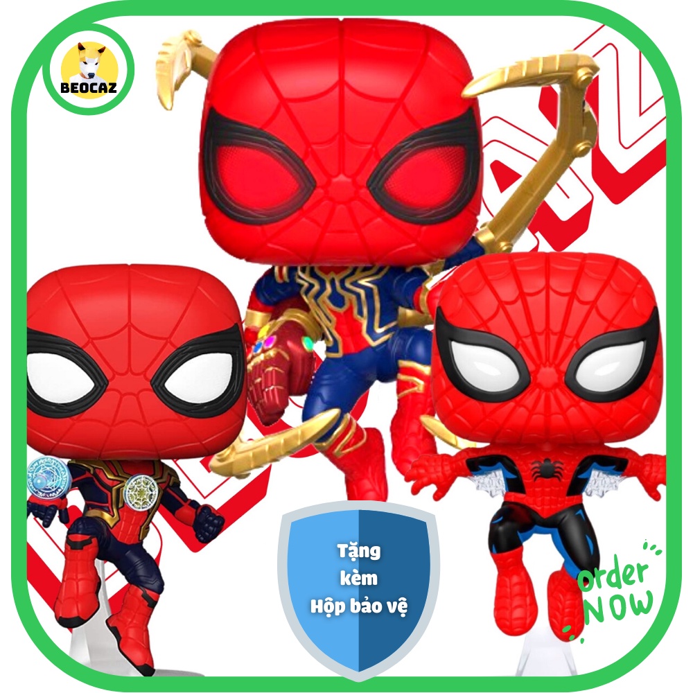 Funko Pop Marvel Spiderman ของแท ้ Spider-Man รุ ่ น Beocaz Superhero Shop Collection Of Models