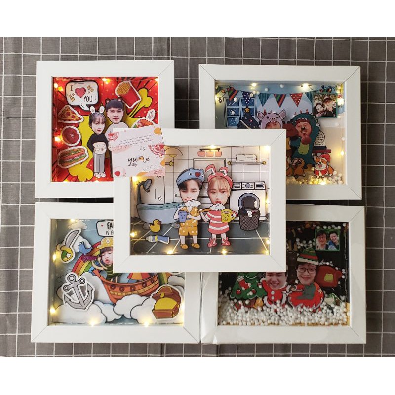 3D FLOATING PHOTO FRAME SCRAPBOOK, SCRAPRAME บน REQUEST