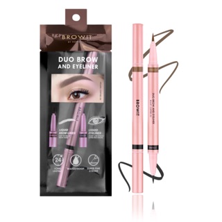 Browit ลรสวอิท ดูโอ้ โบว์แอนด์อายไลน์เนอร์ Duo Brow And Eyeliner 0.35+0.2 ml